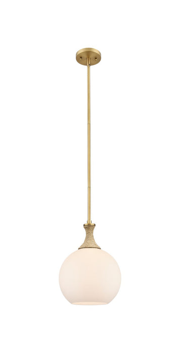 Innovations 415-1SR-BB-G121-10 One Light Pendant, Brushed Brass