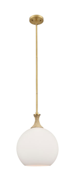 Innovations 415-1SR-BB-G121-12 One Light Pendant, Brushed Brass