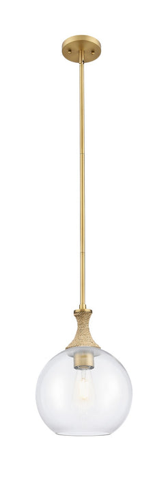Innovations 415-1SR-BB-G122-10 One Light Pendant, Brushed Brass
