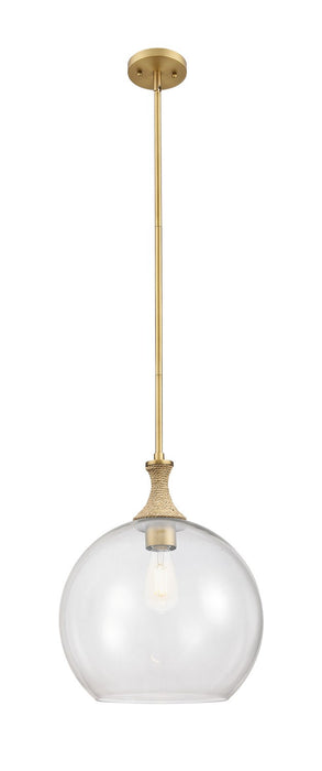 Innovations 415-1SR-BB-G122-14 One Light Pendant, Brushed Brass