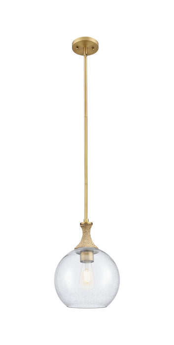 Innovations 415-1SR-BB-G124-10 One Light Pendant, Brushed Brass