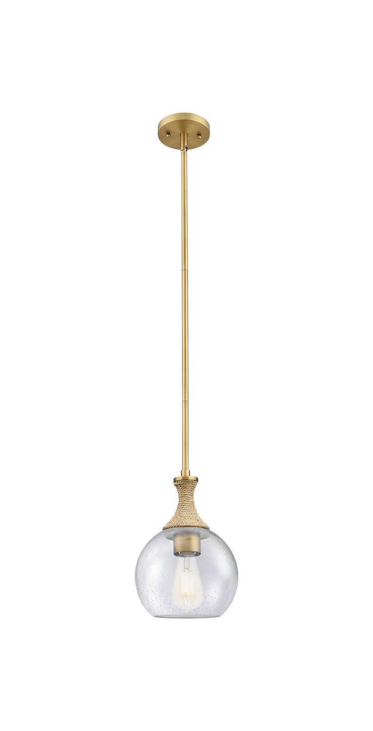 Innovations 415-1SR-BB-G124-8 One Light Pendant, Brushed Brass