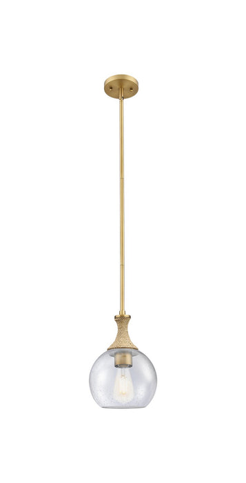 Innovations 415-1SR-BB-G124-8 One Light Pendant, Brushed Brass