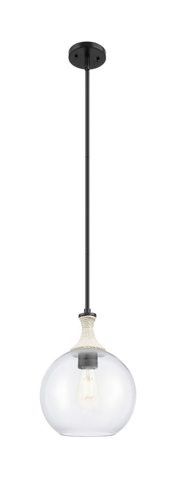 Innovations 415-1SR-BK-G122-10 One Light Pendant, Matte Black