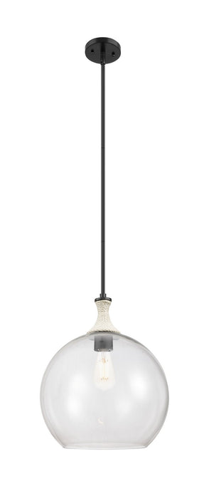 Innovations 415-1SR-BK-G122-14 One Light Pendant, Matte Black