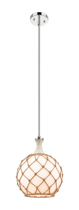 Innovations 415-1SR-PN-G121-10RB One Light Pendant, Polished Nickel
