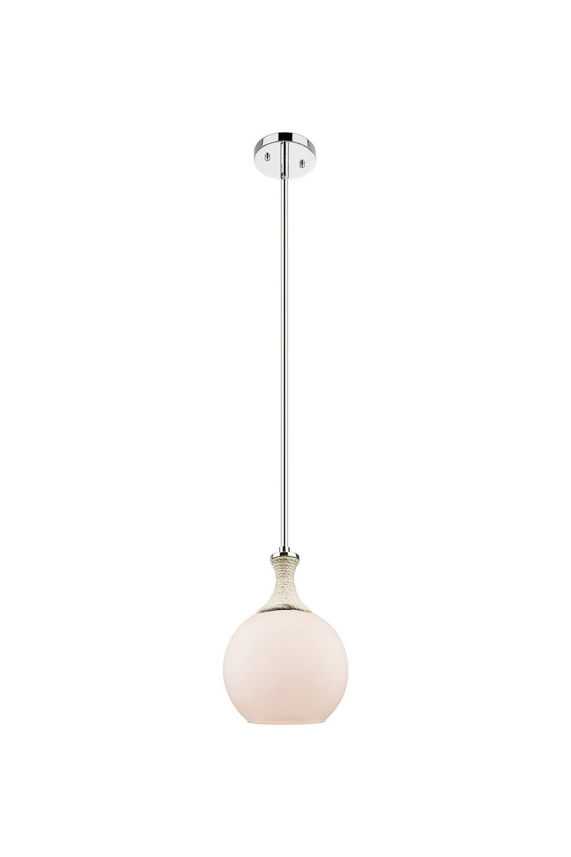 Innovations 415-1SR-PN-G121-8 One Light Pendant, Polished Nickel