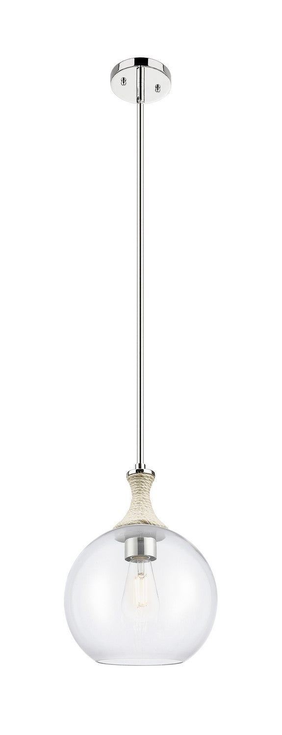 Innovations 415-1SR-PN-G122-10 One Light Pendant, Polished Nickel