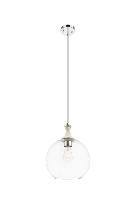 Innovations 415-1SR-PN-G122-12 One Light Pendant, Polished Nickel