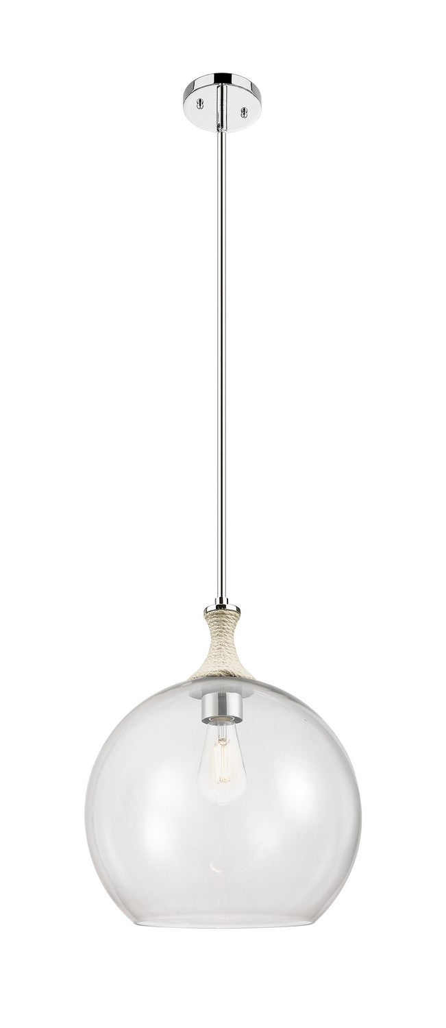 Innovations 415-1SR-PN-G122-14 One Light Pendant, Polished Nickel
