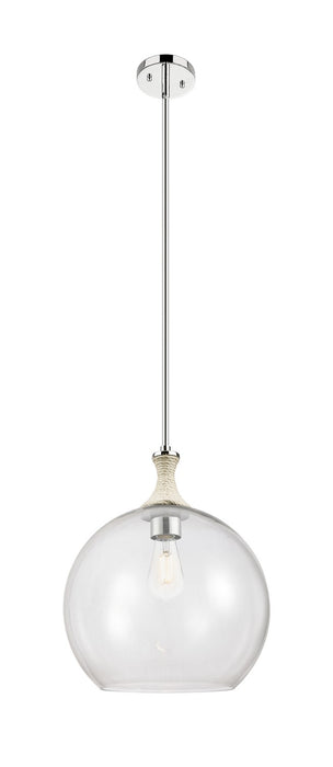 Innovations 415-1SR-PN-G122-14 One Light Pendant, Polished Nickel