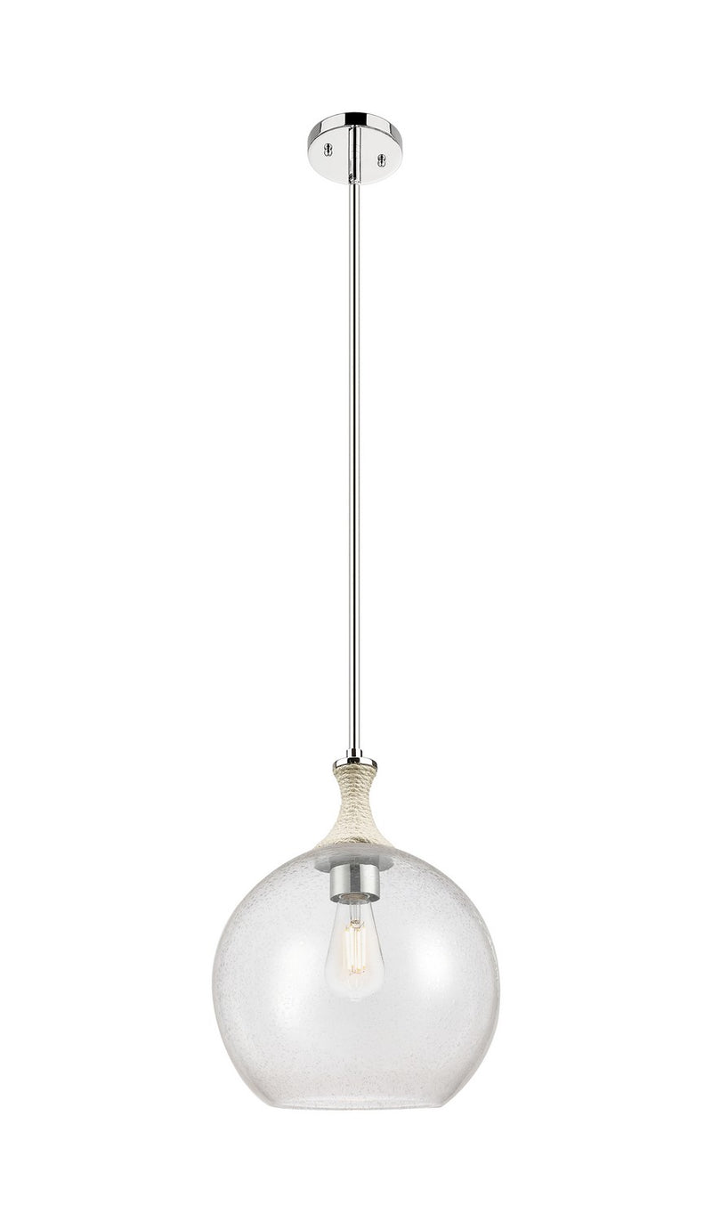 Innovations 415-1SR-PN-G124-12 One Light Pendant, Polished Nickel
