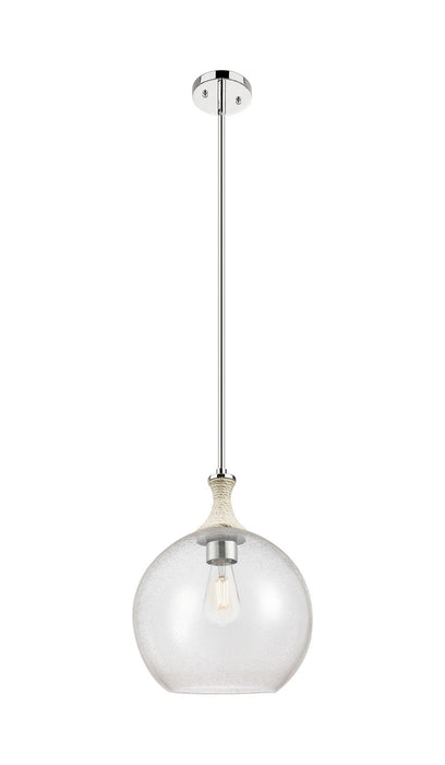 Innovations 415-1SR-PN-G124-12 One Light Pendant, Polished Nickel