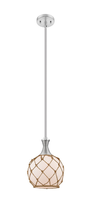Innovations 415-1S-SN-G121-8RB One Light Pendant, Brushed Satin Nickel