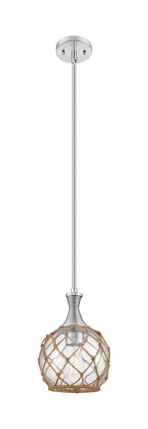 Innovations 415-1S-SN-G122-8RB One Light Pendant, Brushed Satin Nickel