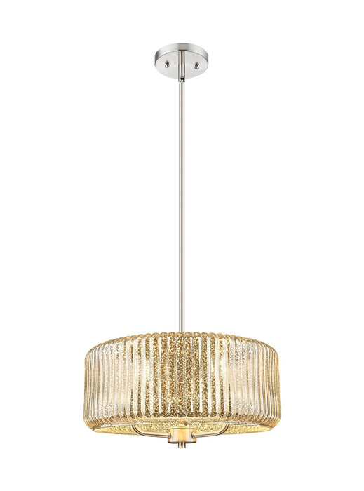 Innovations 436-3S-SN-G436-16ME Three Light Pendant, Brushed Satin Nickel