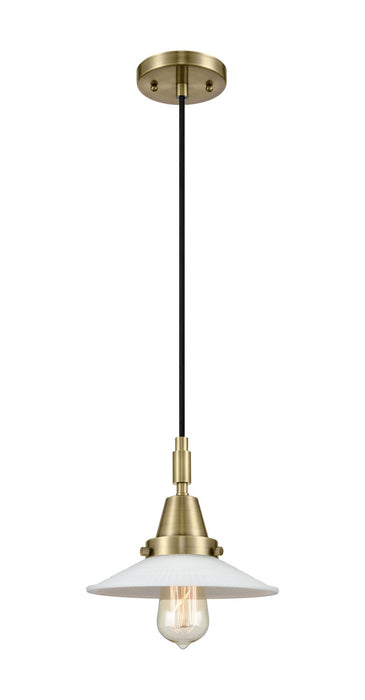Innovations 447-1P-AB-G1 One Light Pendant, Antique Brass