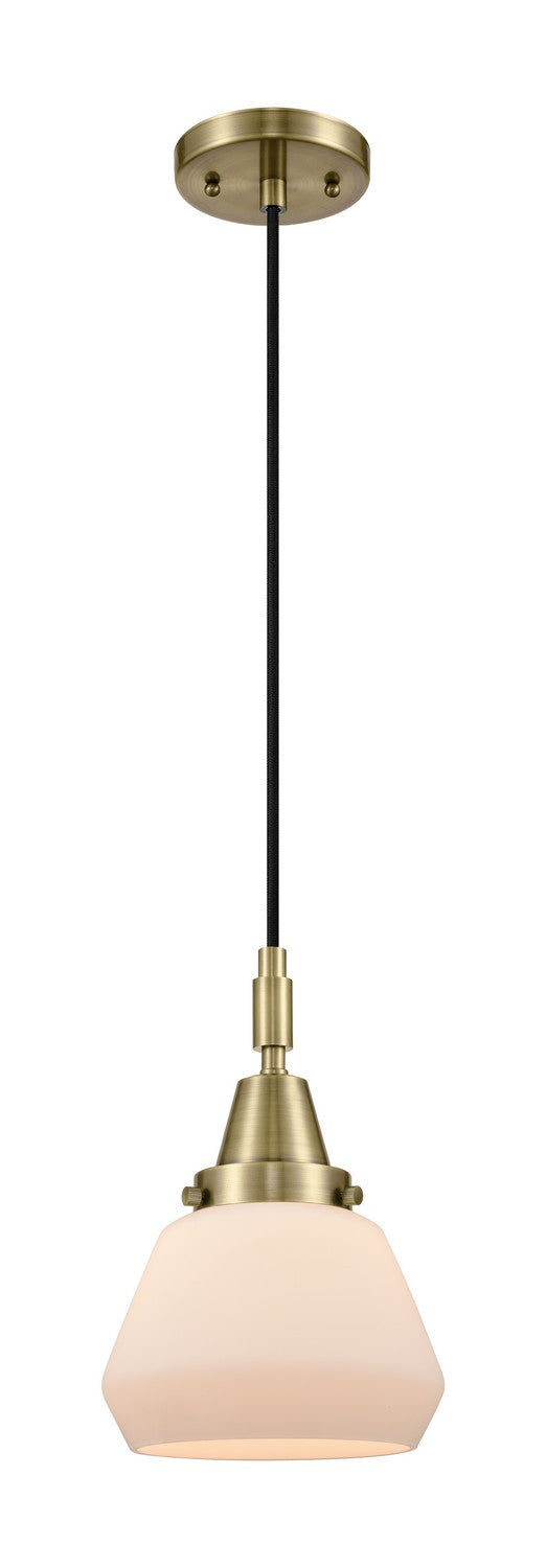 Innovations 447-1P-AB-G171 One Light Pendant, Antique Brass