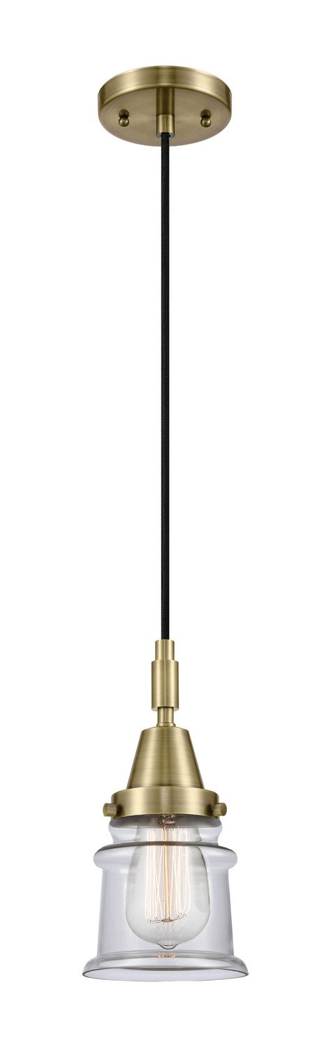 Innovations 447-1P-AB-G182S One Light Pendant, Antique Brass