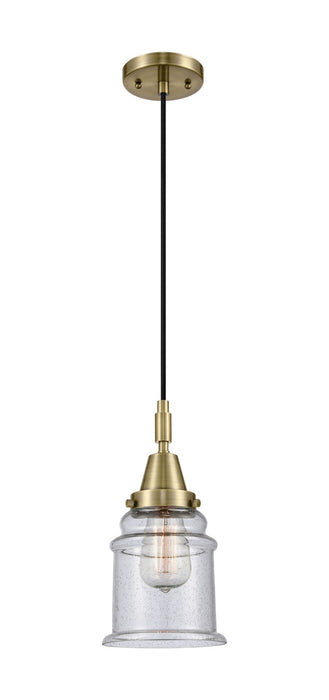 Innovations 447-1P-AB-G184 One Light Pendant, Antique Brass