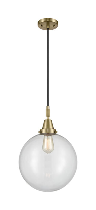 Innovations 447-1P-AB-G202-12 One Light Pendant, Antique Brass