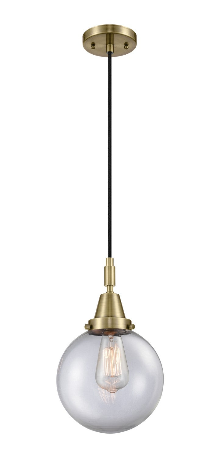 Innovations 447-1P-AB-G202-8 One Light Pendant, Antique Brass