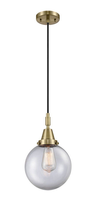 Innovations 447-1P-AB-G202-8 One Light Pendant, Antique Brass