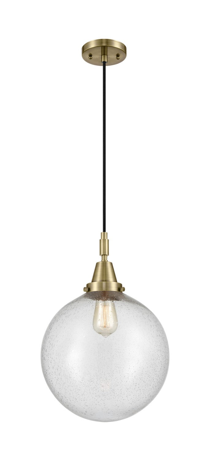 Innovations 447-1P-AB-G204-12 One Light Pendant, Antique Brass