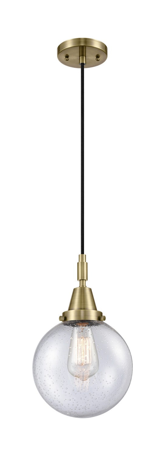 Innovations 447-1P-AB-G204-8 One Light Pendant, Antique Brass