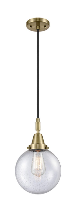 Innovations 447-1P-AB-G204-8 One Light Pendant, Antique Brass