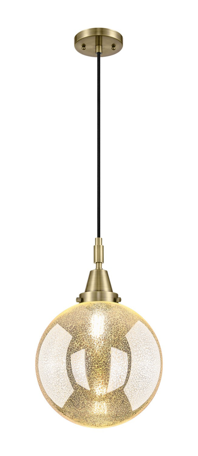 Innovations 447-1P-AB-G208-10 One Light Pendant, Antique Brass