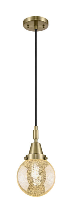 Innovations 447-1P-AB-G208-6 One Light Pendant, Antique Brass
