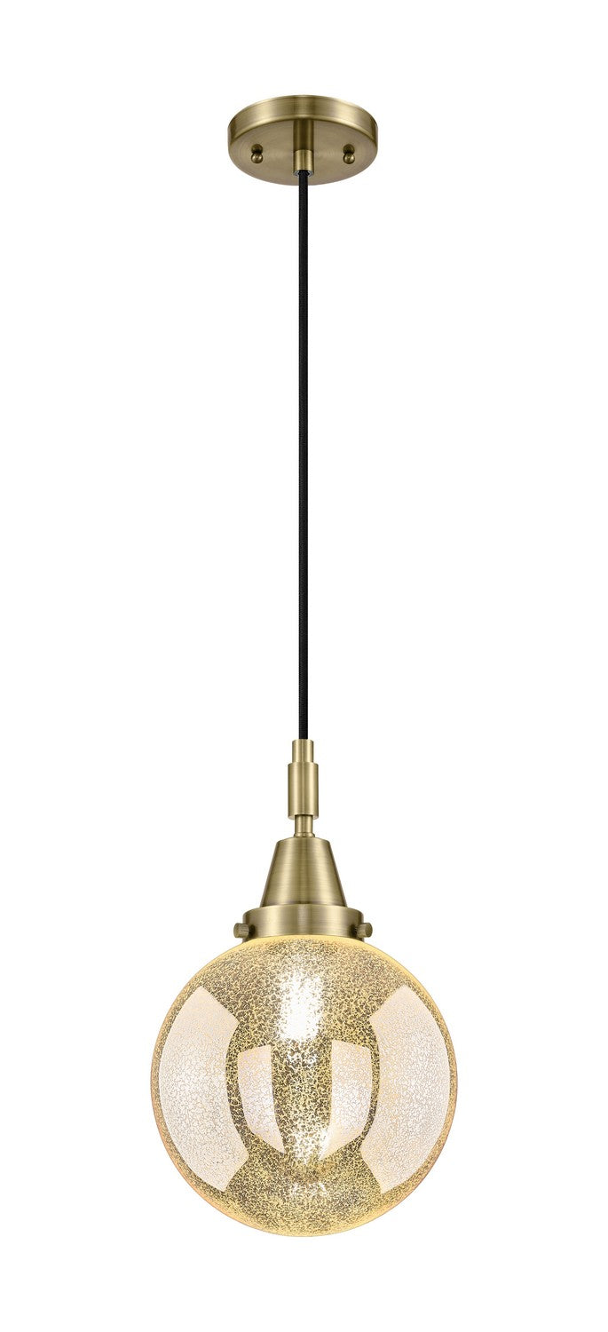 Innovations 447-1P-AB-G208-8 One Light Pendant, Antique Brass