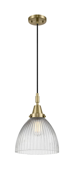 Innovations 447-1P-AB-G222 One Light Pendant, Antique Brass