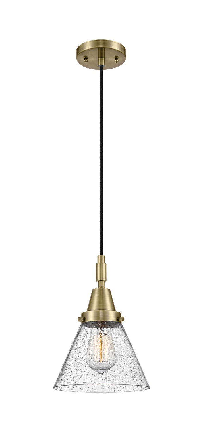 Innovations 447-1P-AB-G44 One Light Pendant, Antique Brass