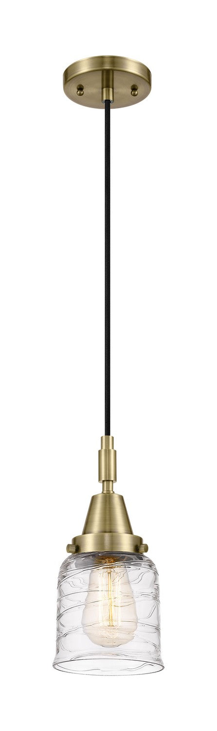 Innovations 447-1P-AB-G513 One Light Pendant, Antique Brass