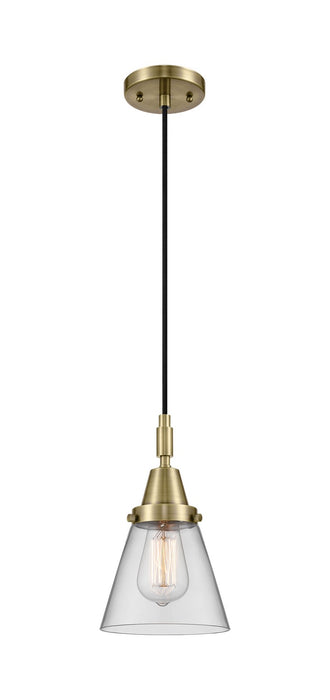 Innovations 447-1P-AB-G62 One Light Pendant, Antique Brass