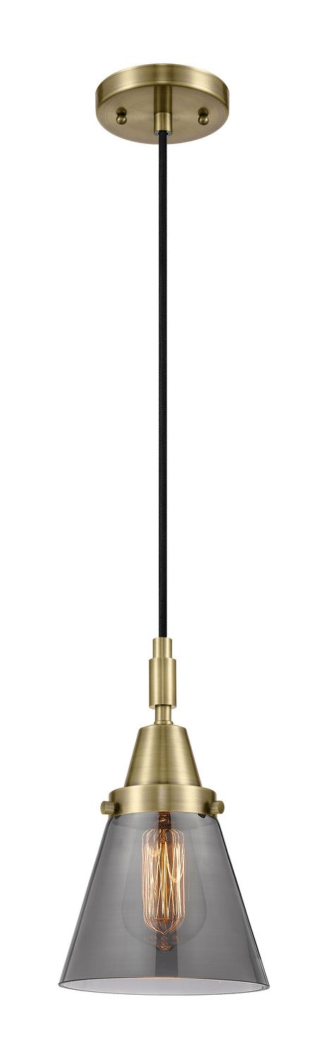 Innovations 447-1P-AB-G63 One Light Pendant, Antique Brass