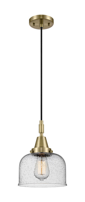 Innovations 447-1P-AB-G74 One Light Pendant, Antique Brass