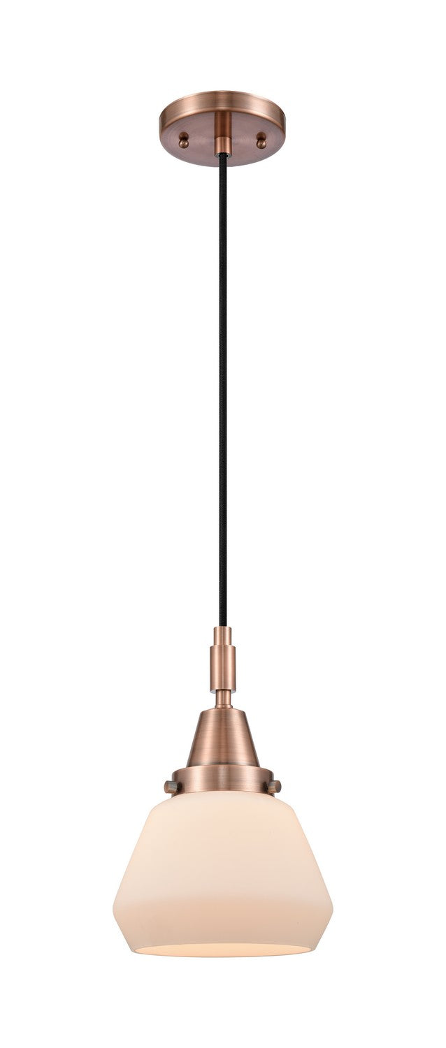 Innovations 447-1P-AC-G171 One Light Pendant, Antique Copper