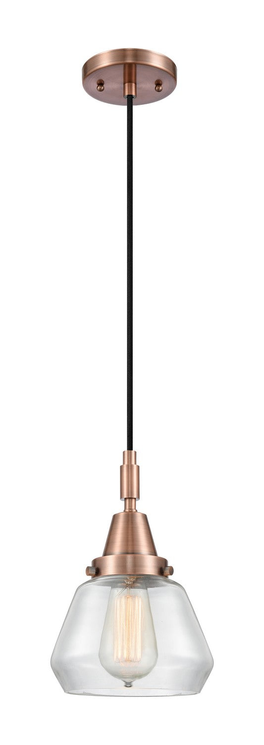 Innovations 447-1P-AC-G172 One Light Pendant, Antique Copper
