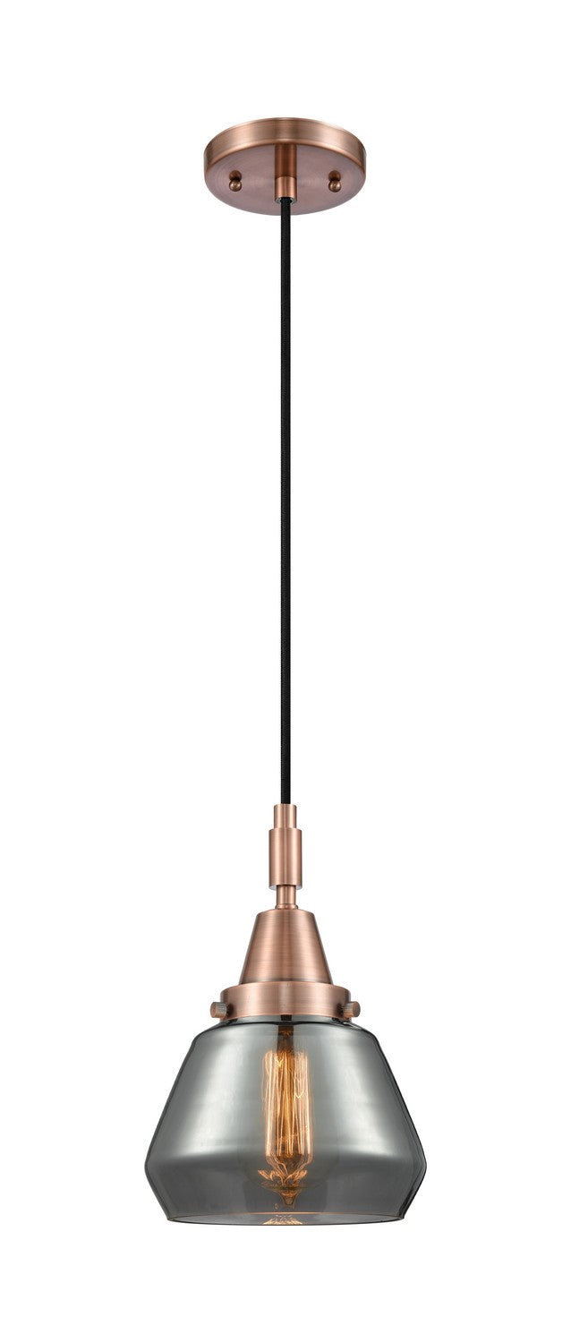 Innovations 447-1P-AC-G173 One Light Pendant, Antique Copper