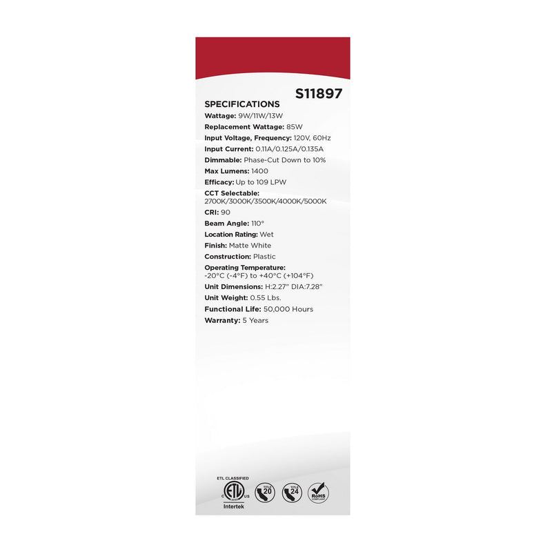 Satco S11897 Recessed - Misc