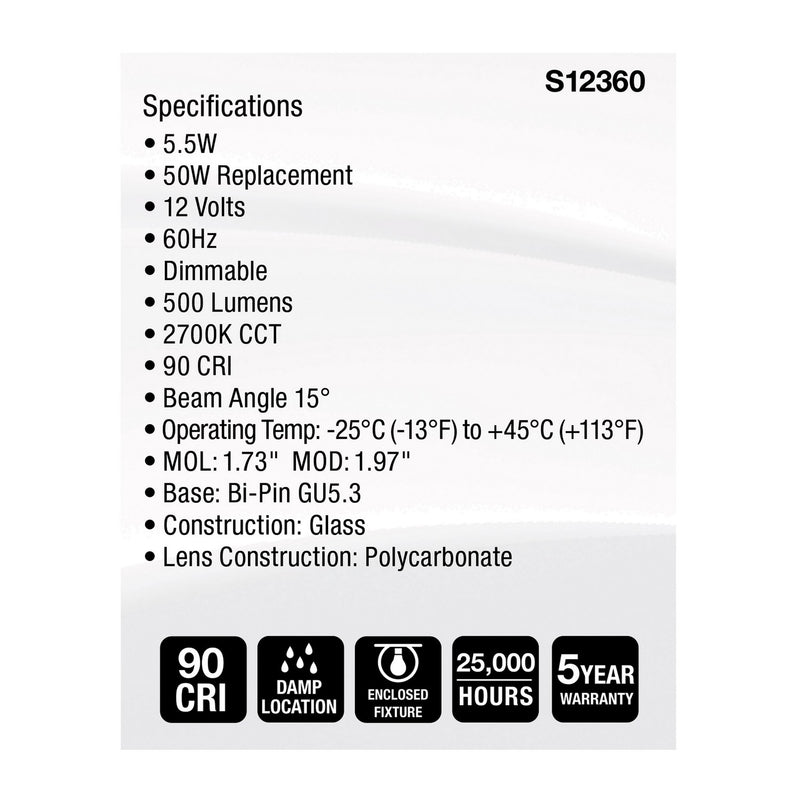 Satco S12360 Light Bulb, Clear