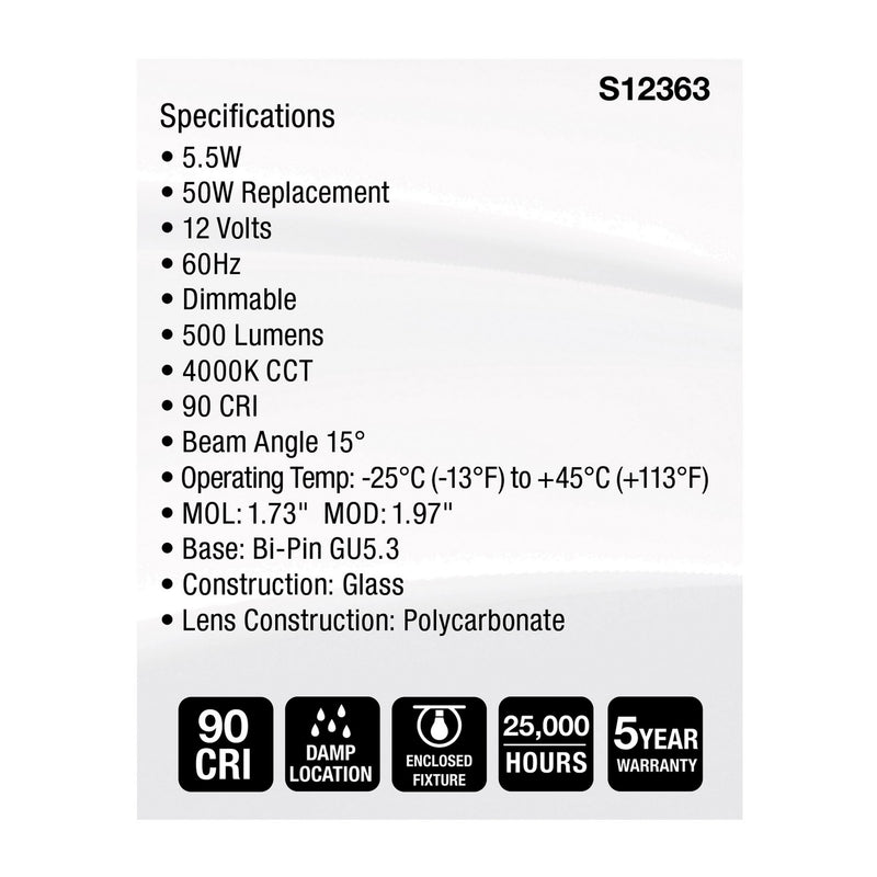 Satco S12363 Light Bulb, Clear