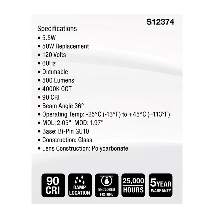 Satco S12374 Light Bulb, Clear