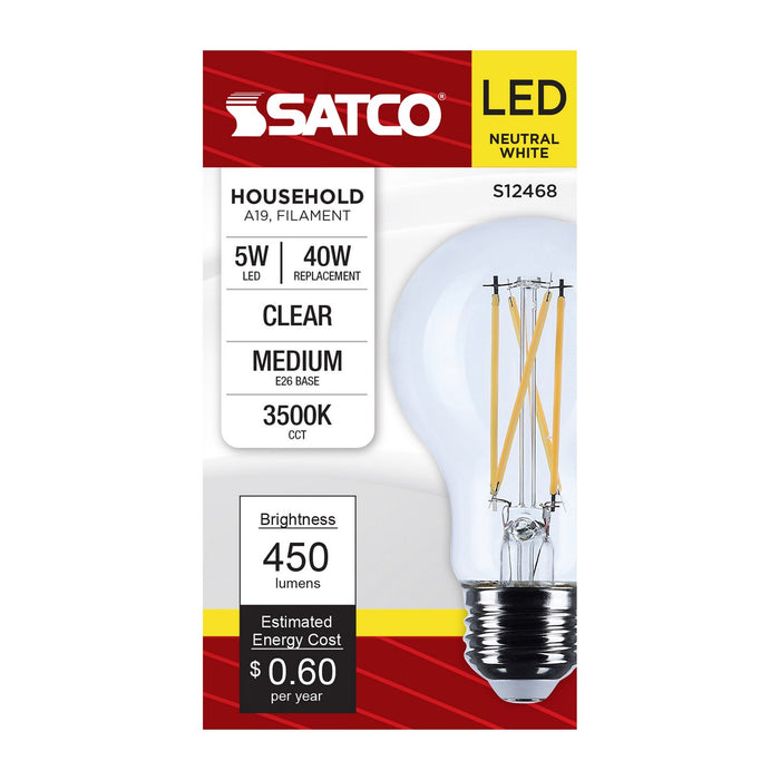 Satco S12468 Light Bulb, Clear