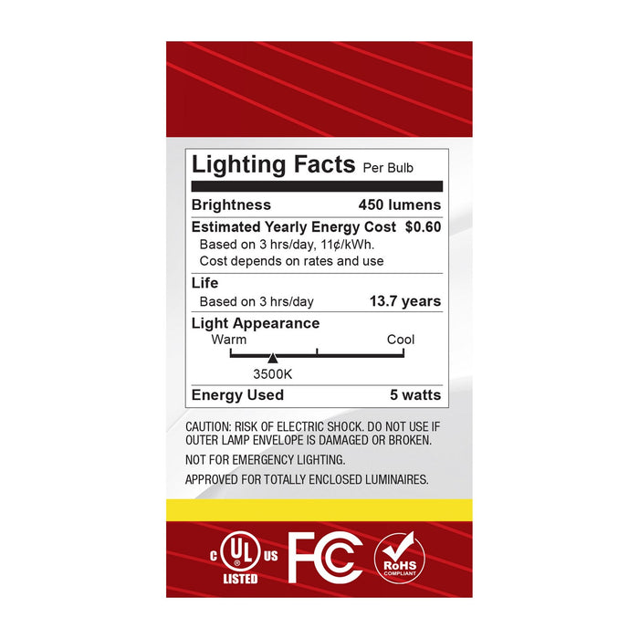 Satco S12468 Light Bulb, Clear