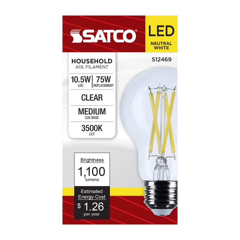 Satco S12469 Light Bulb, Clear