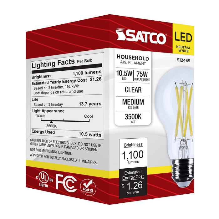 Satco S12469 Light Bulb, Clear